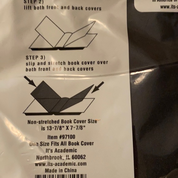 NWT It’s Academic One Size Fits All! Book Cover bk - Picture 5 of 6